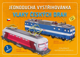 Vystřihovánka 80 vystřihovánka Vlaky českých drah 242+362