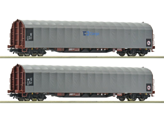 H0 ROCO 6600159 Set vozů s plachtou, typ Rils‑y, ČD-C, Ep. 6