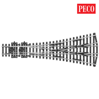 H0 Peco SL-99 Výhybka 3cestná 12° R914