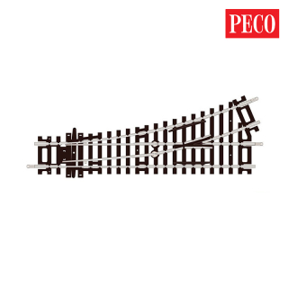 H0 Peco ST-241 Výhybka 22,5° Levá R438