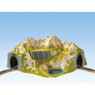 H0 Noch 05130 tunel rohový, jednokolejný 41x37cm