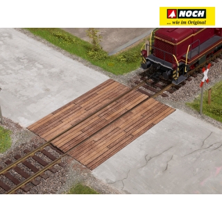 0 NOCH 67105 Přejezd kolejí dřevěný 1-kolejný
