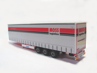 H0 MIWA plachtový návěs MOSS logistics